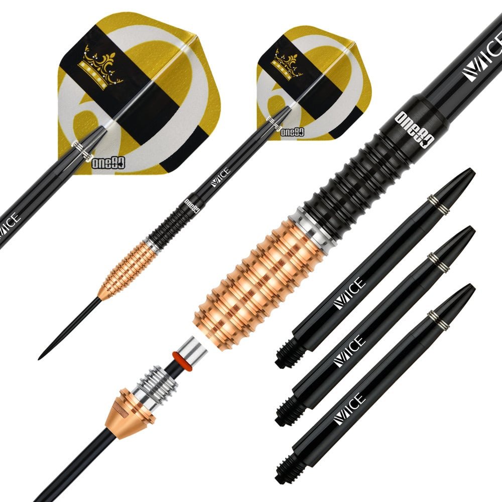 ONE80 Deta Hedman V3 R2 Interchange 90% - Steel Tip Darts