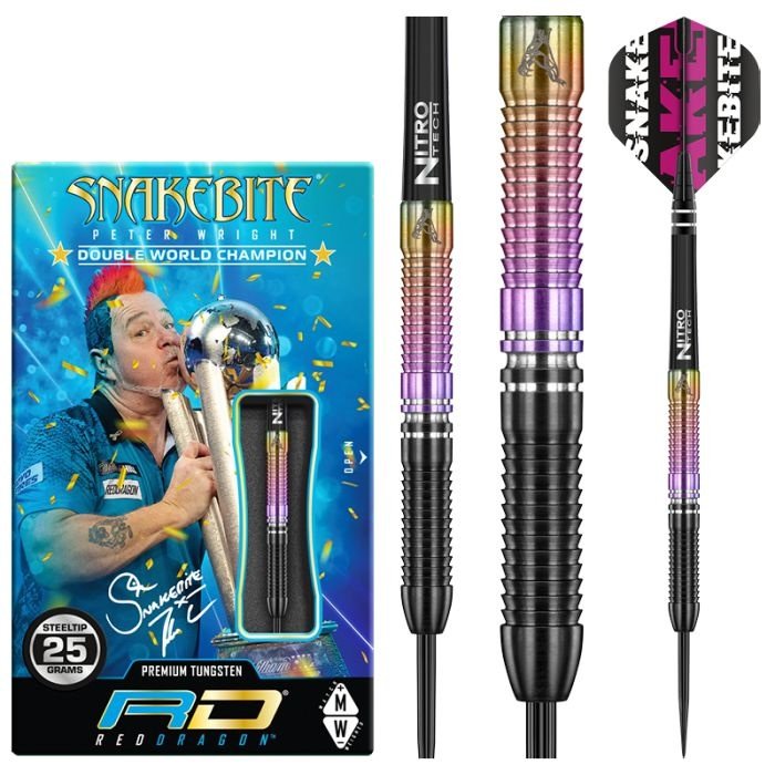 Tweedekans]Red Dragon Peter Wright Snakebite PL15 Medusa 90