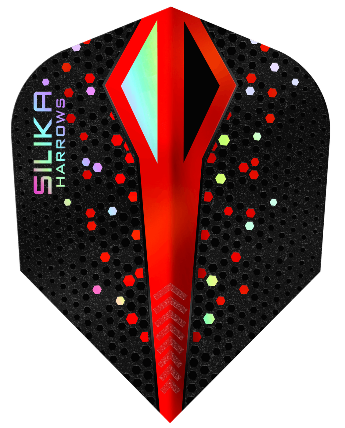 Harrows Silika Colour Shift Red NO6 Tough Crystalline Coated Darts Flights