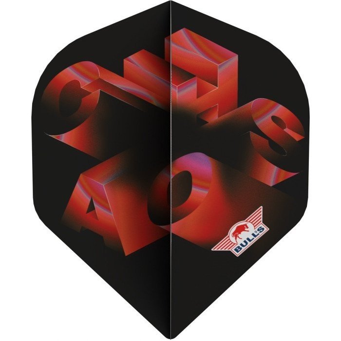 Bull's Chaos Red NO2 Darts Flights