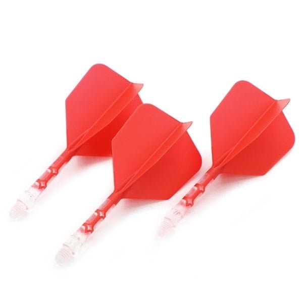 Cuesoul - ROST T19 Integrated Flights - Big Wing - Red Clear - Dart Flights