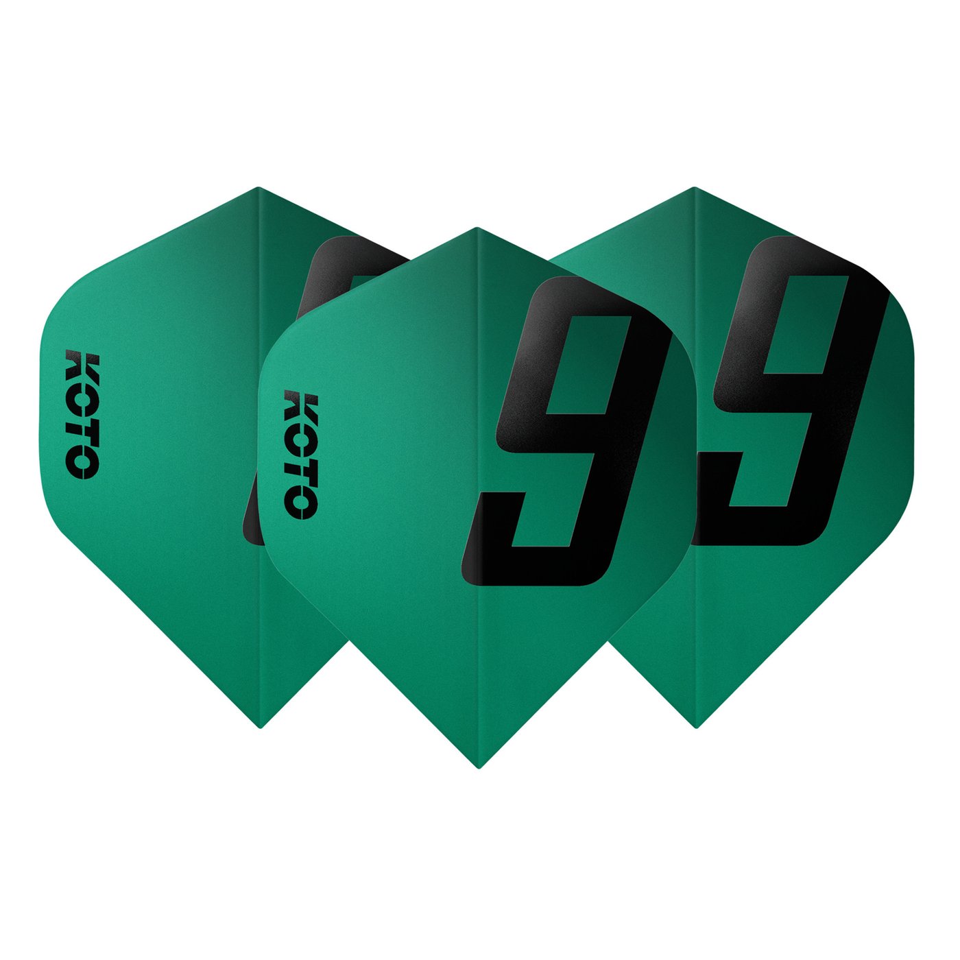 KOTO 9 Edition Metallic NO2 Jade Darts Flights