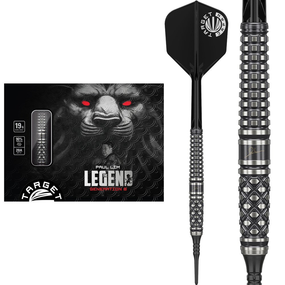 [Deuxième chance]Target Japan Paul Lim The Legend G8 90% Soft Tip-19g - Fléchettes pointe Plastique