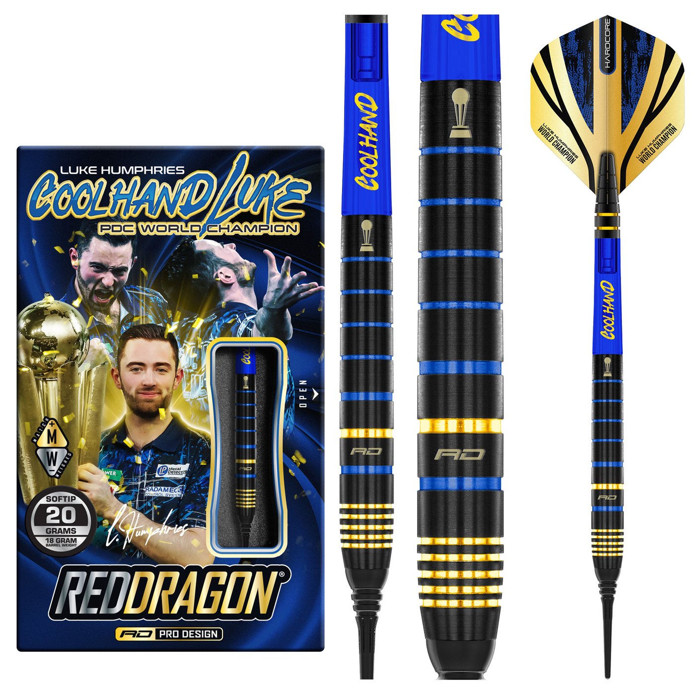 [Tweedekans] Red Dragon Luke Humphries TX4 Avenger 90% - Soft Tip Darts-20gram