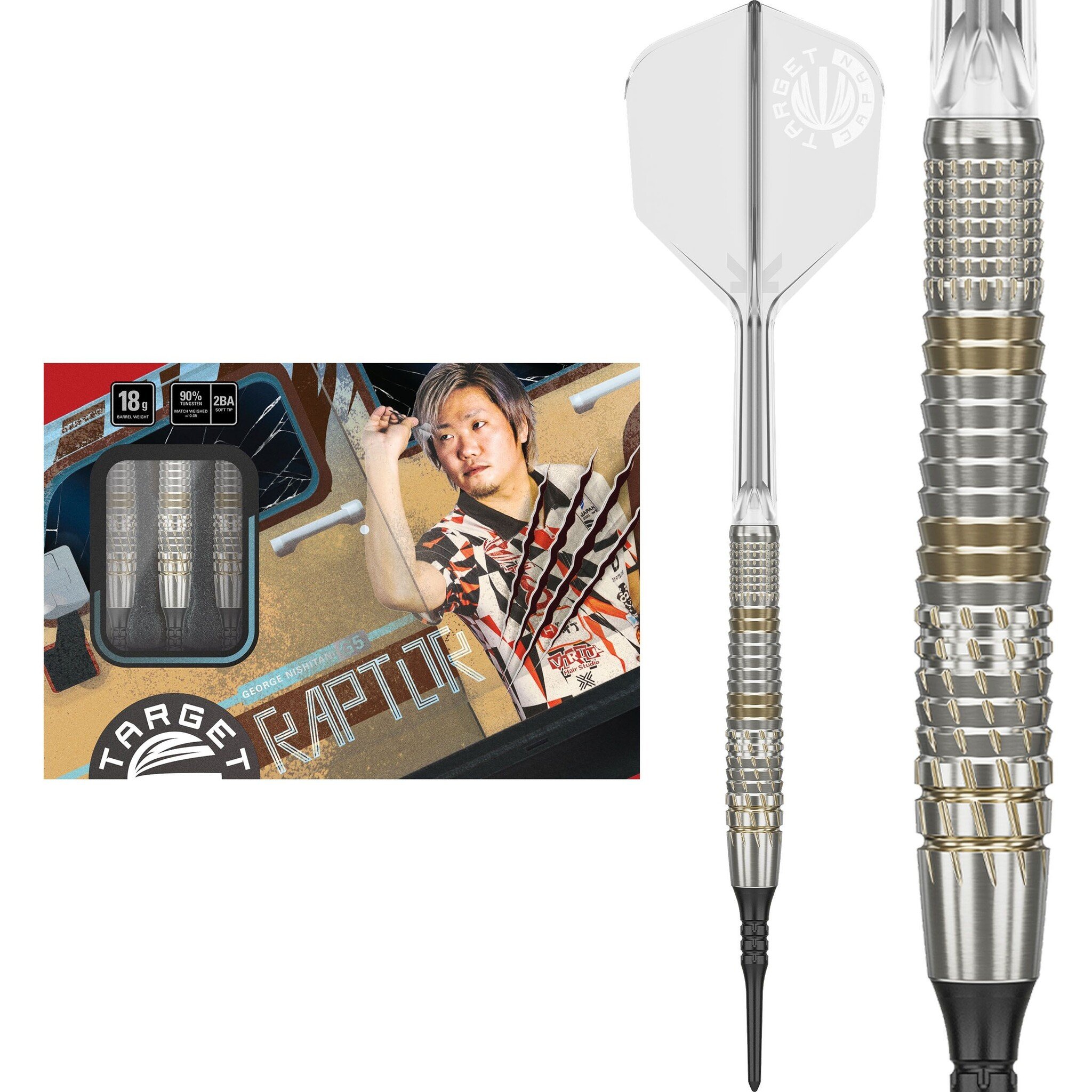 Target Japan George Nishitani Raptor G5 90% Soft Tip Darts