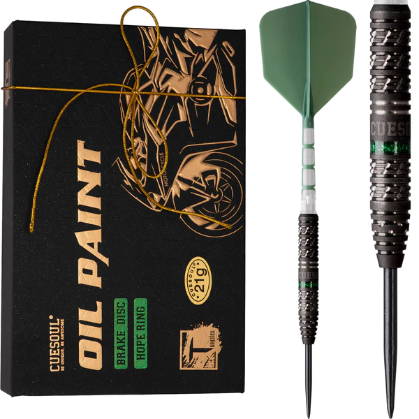 Cuesoul Motorcycle Hope Ring Green 90% Darts