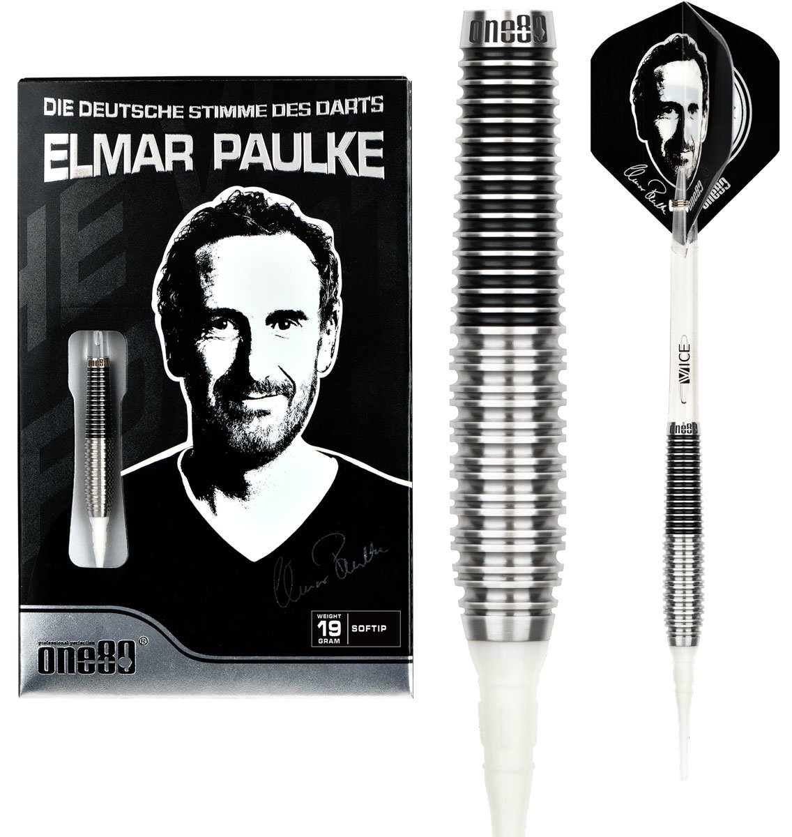 [Tweedekans] ONE80 Elmar Paulke 90% Signature - Soft Tip Darts-19gram