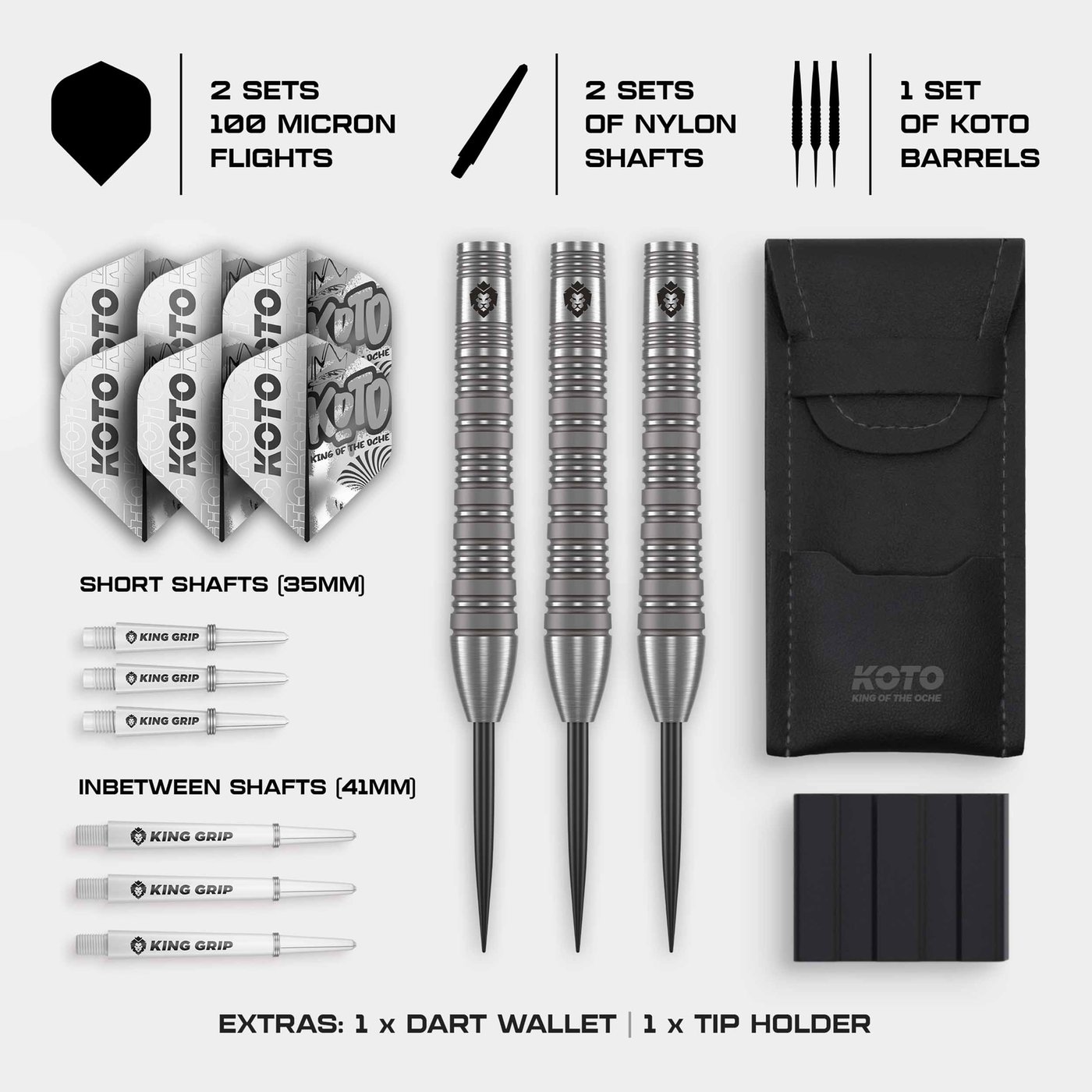KOTO Kingwave Teardrop 90% Steel Tip Darts - Dartshopper