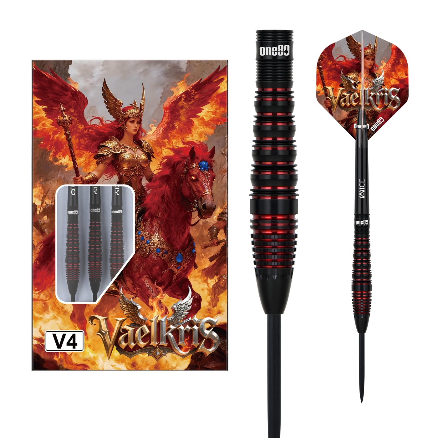 ONE80 Vaelkris V04 90% - Steel Tip Darts