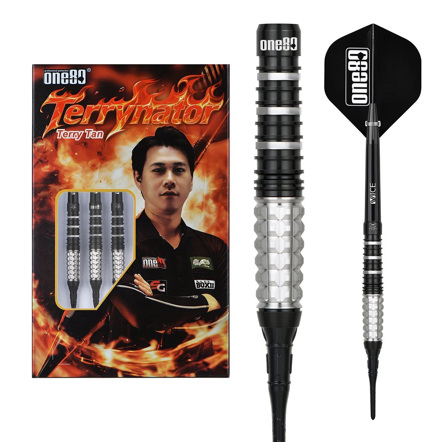ONE80 Terry Tan Signature Black 90% - Soft Tip Darts