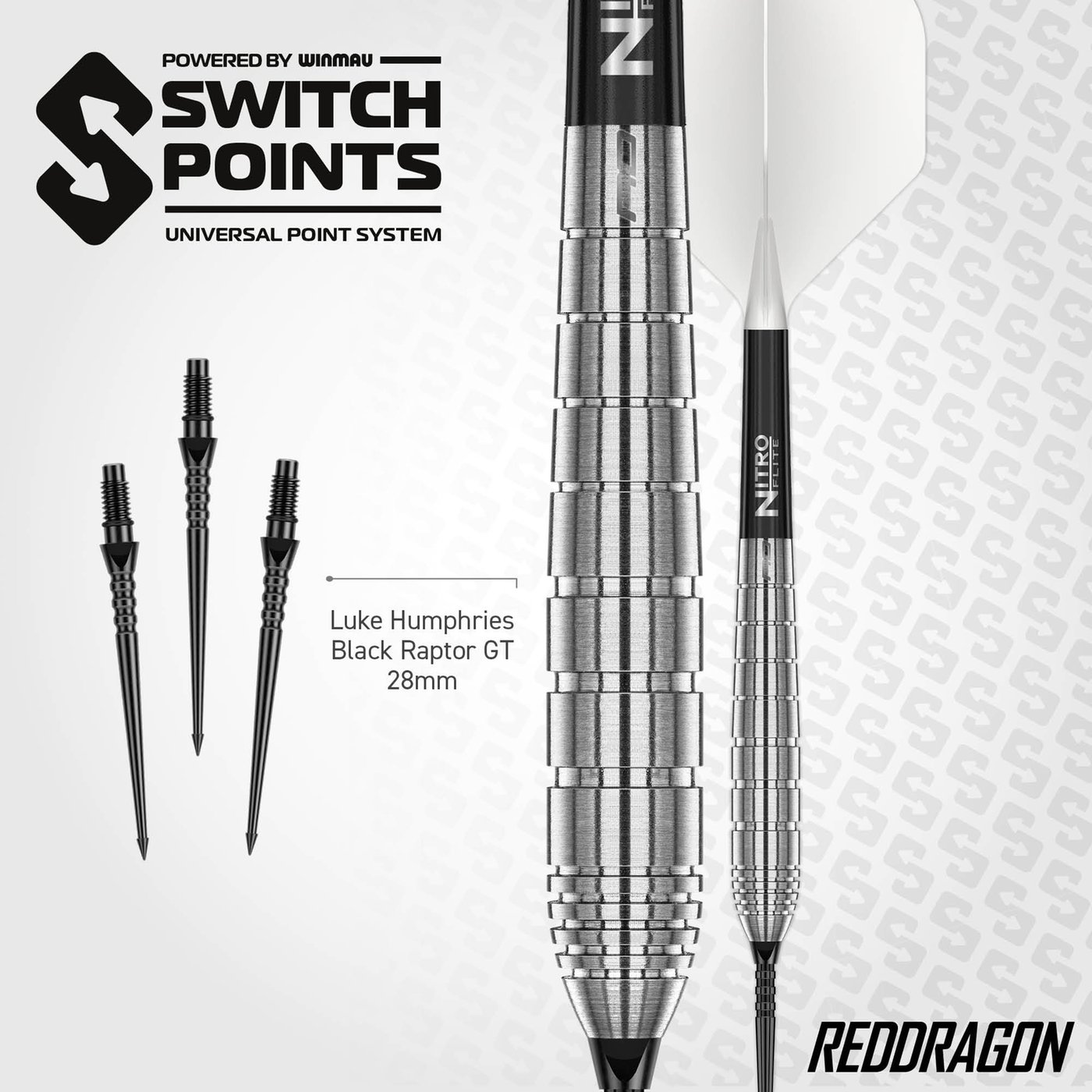 Red Dragon Luke Humphries TX1 Pioneer Switch Point 90% - Steel Tip