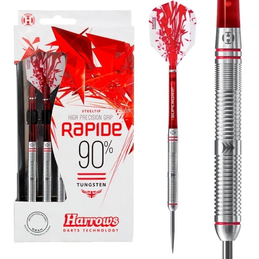 Harrows Rapide 90% ringed 21-23-25 g - Steel Tip Darts
