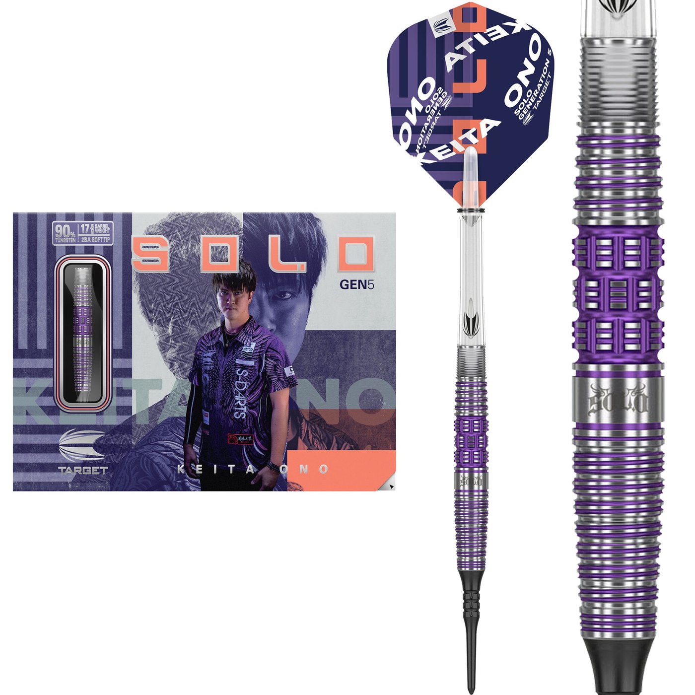 Target Japan Keita Ono Solo G5 90% Soft Tip Darts