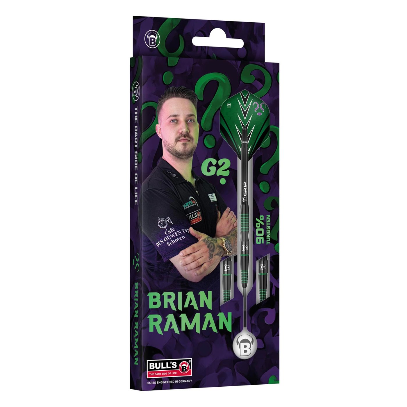 BULL'S Brian Raman G2 90% Steel Tip Darts - Dartshopper