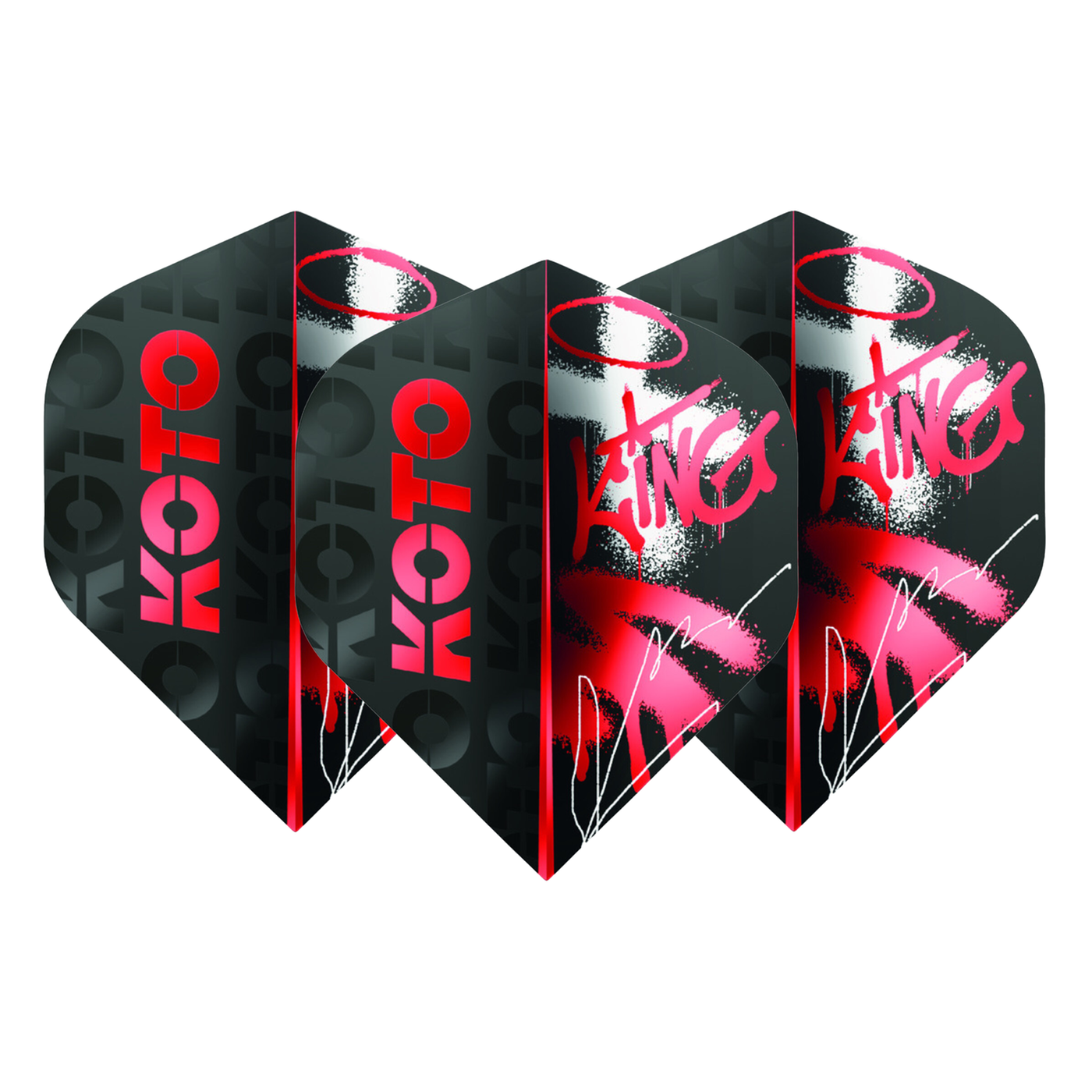 KOTO Rebel Red OG NO2 Darts Flights