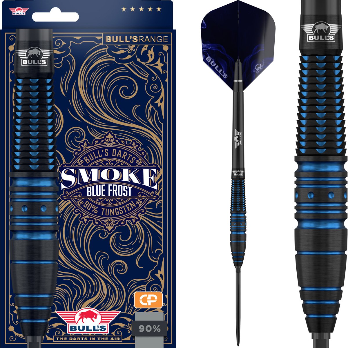 Bull's Smoke Blue Frost Convertible Point 90% - Steel Tip Darts