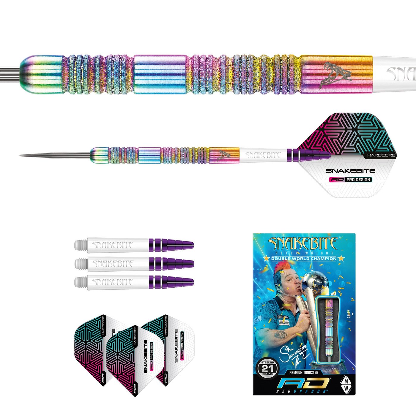Red Dragon Peter Wright Diamond Fusion Spectron 90% - Steel Tip