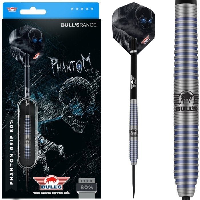 Dardos Bull's Phantom Grip 80% Punta de Acero