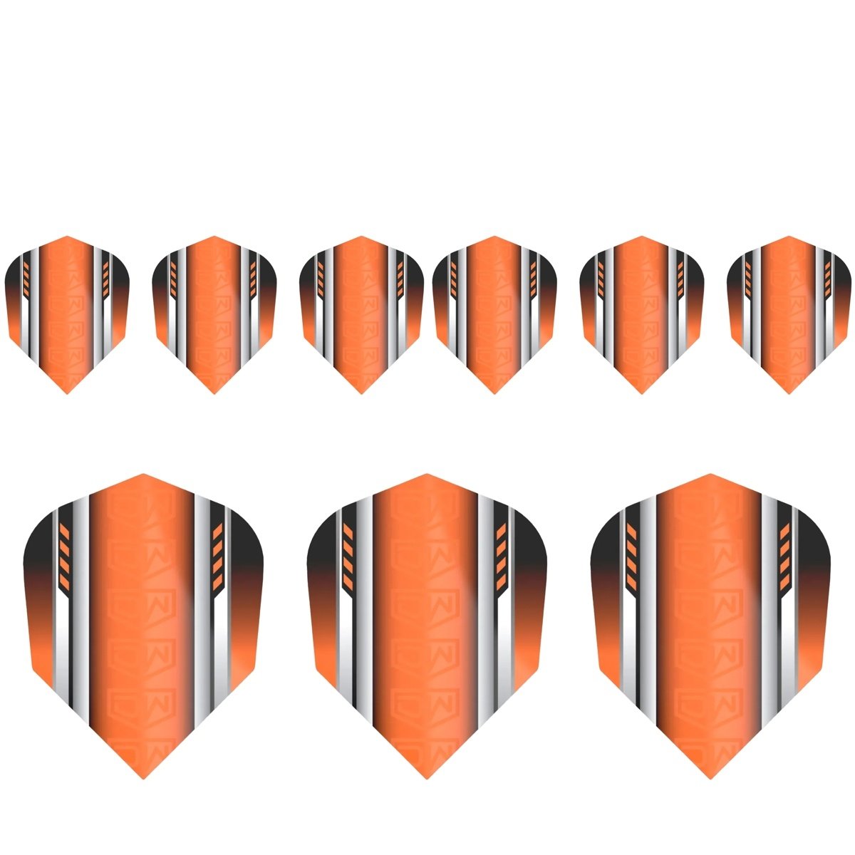 DW Orange 3 Set NO6 Darts Flights