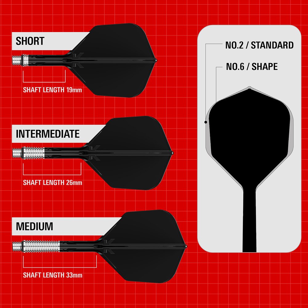 Target K-Shift Black NO6 - Dart Flights - Dartshopper.com