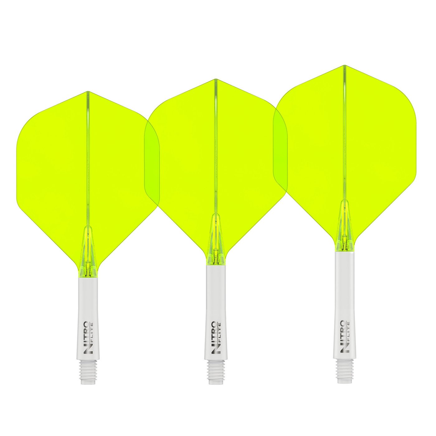 Red Dragon Nitro Flite System White Yellow NO2 Dart Flights