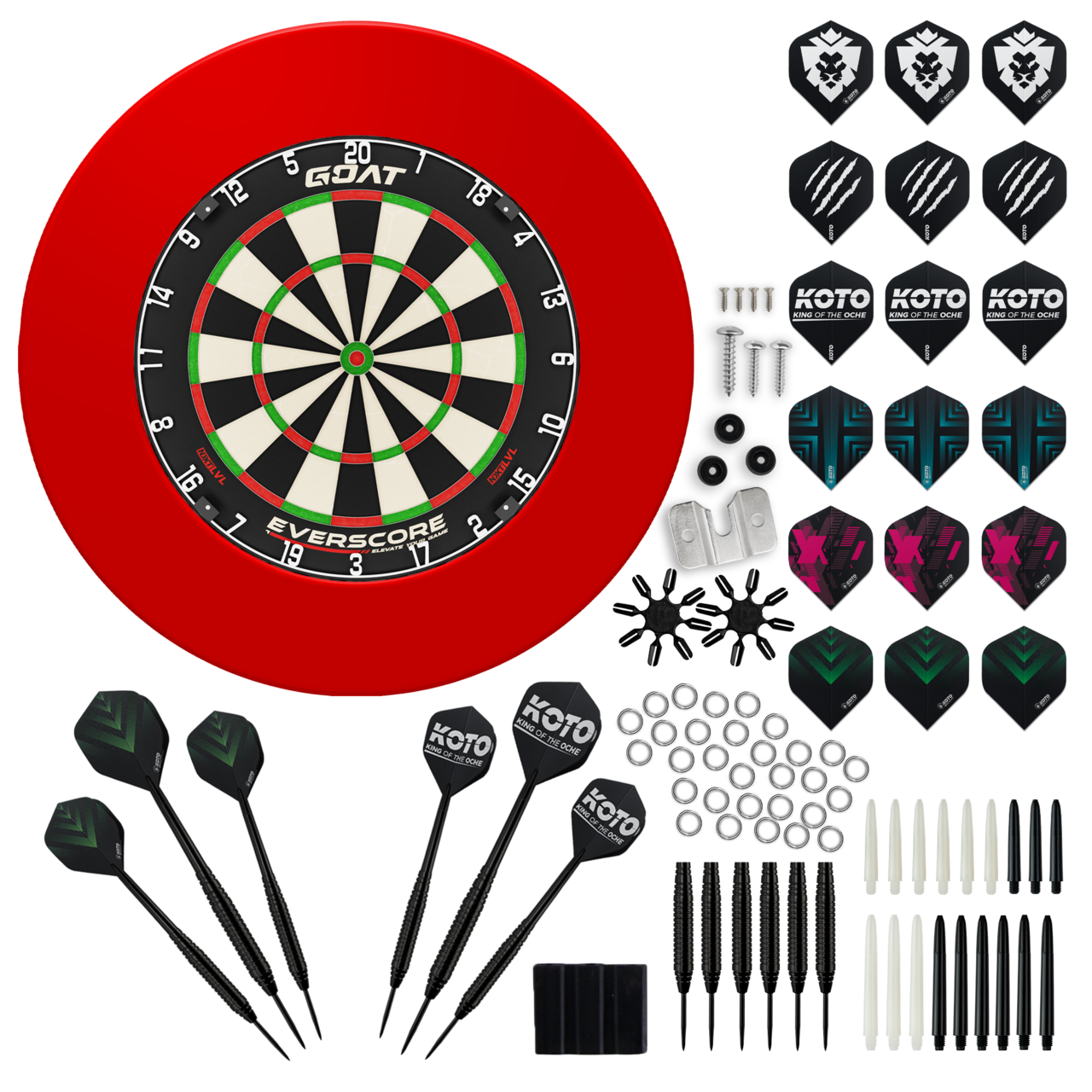 GOAT Everscore + Surround + KOTO Accessory Kit Steeltip Black 90 Pieces