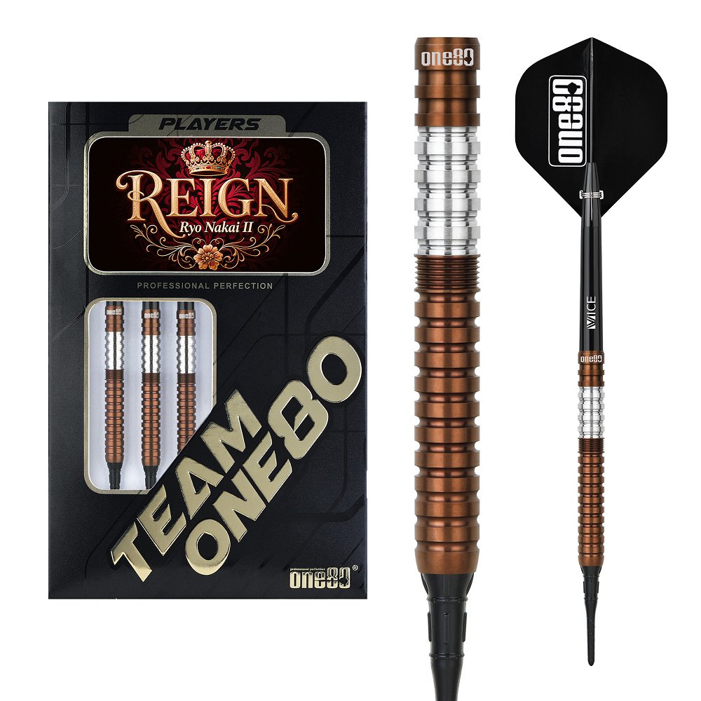 TEAM ONE80 Ryo Nakai REIGN ダーツ 21g ONE80 REIGN 2 (RYO NAKAI Model) - ONE80 Soft Darts | Dipo Darts Shop