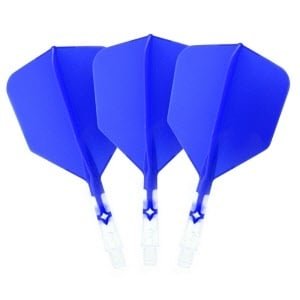 Cuesoul - ROST T19 Integrated Dart Flights - Big Wing - Blue Clear - Dart Flights
