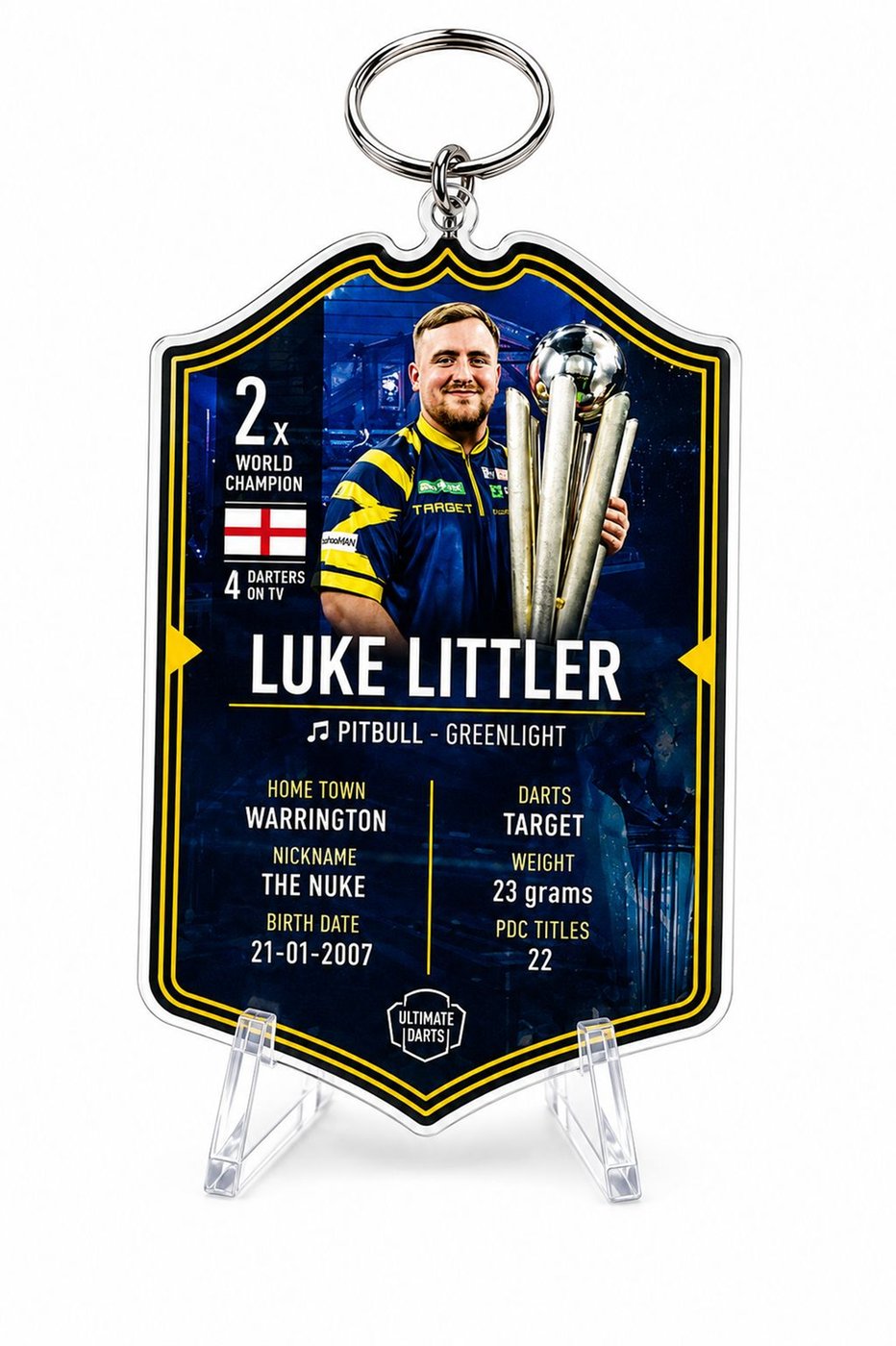 Ultimate Card Key Chain Luke Littler 2026