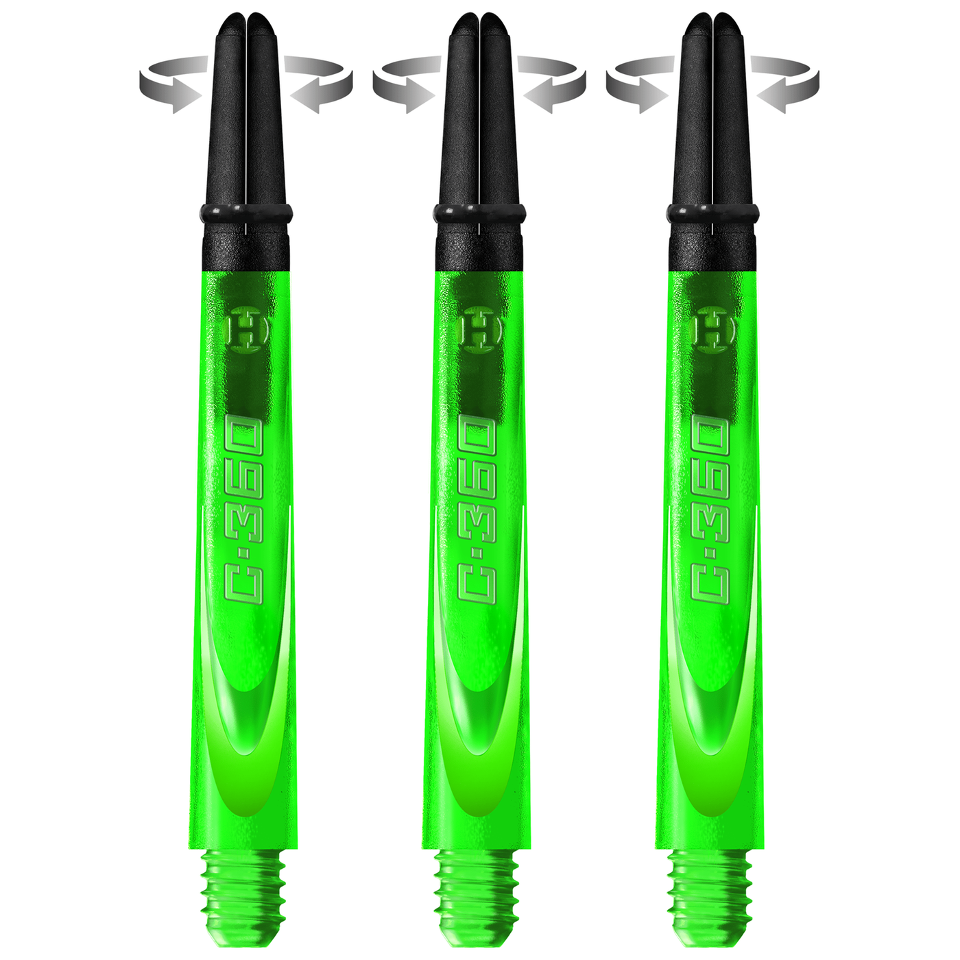 Harrows Carbon 360 Shafts Green - Dart Shafts