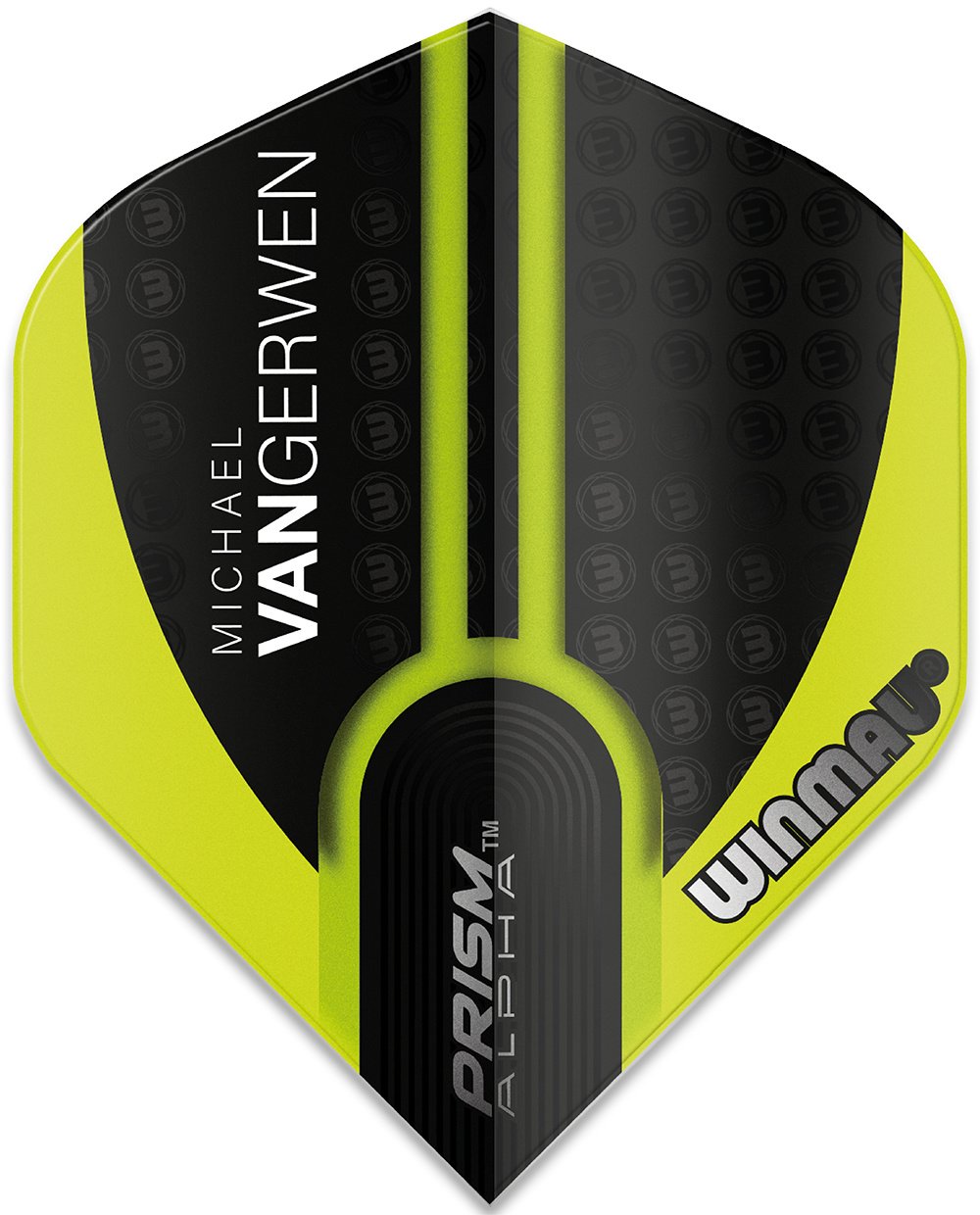 Winmau Michael van Gerwen Prism Alpha Black Green Flight V1 Darts Flights