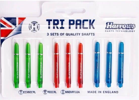 Harrows Supergrip TRI PACK Dart Shafts