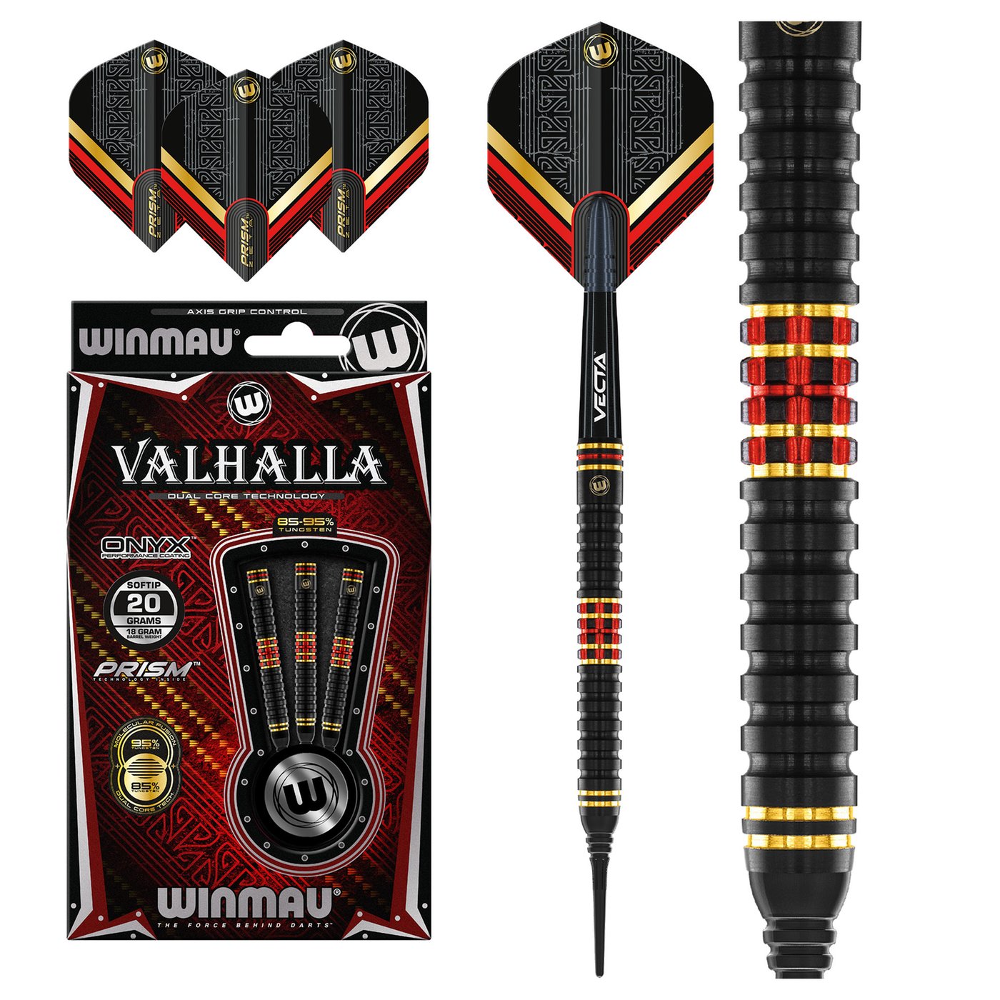 Winmau Valhalla Dual Core 95% / 85% Soft Tip Darts