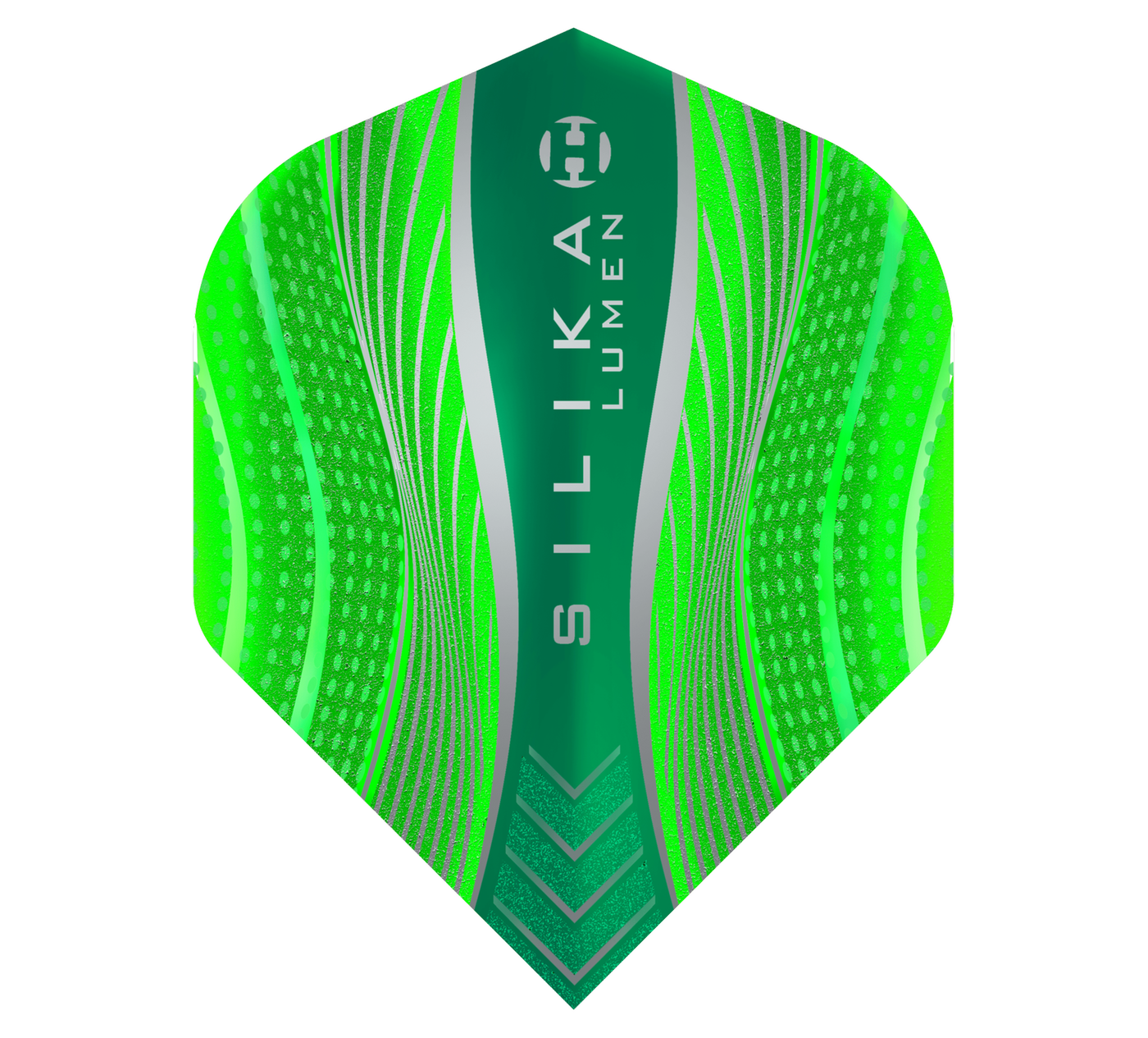 Harrows Silika Lumen NO2 Green Tough Crystalline Coated Darts Flights