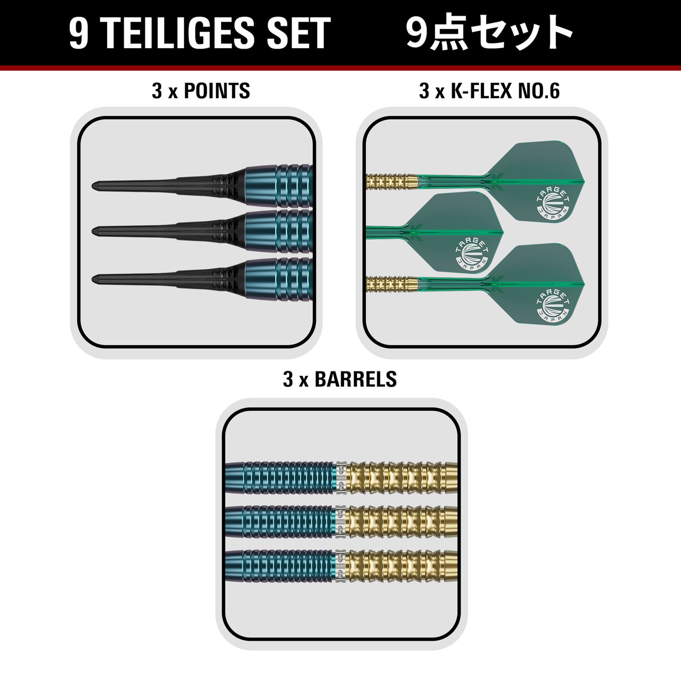 Target Japan Tung Suk Zenith G2.5 90% - Soft Tip Darts