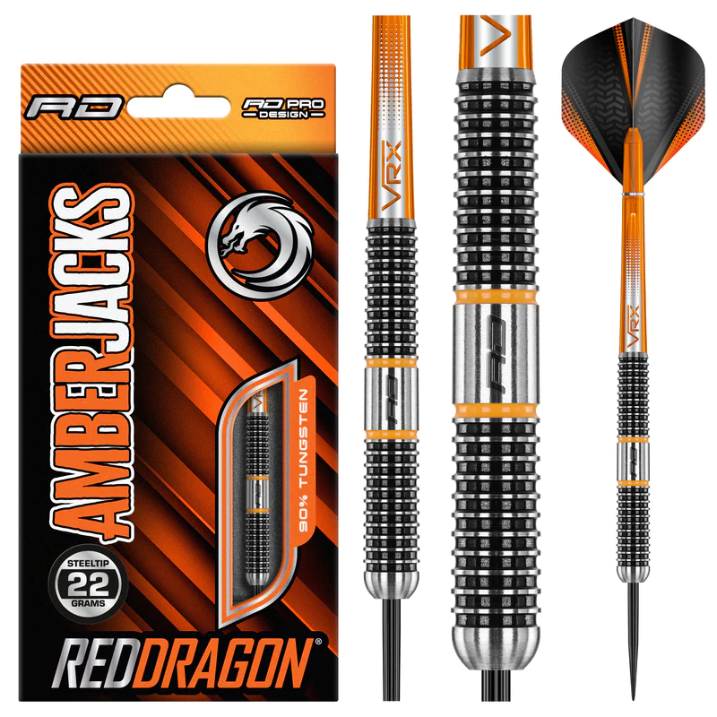 Red Dragon Amberjack 18 90% - Steel Tip Darts - Dartshopper.com