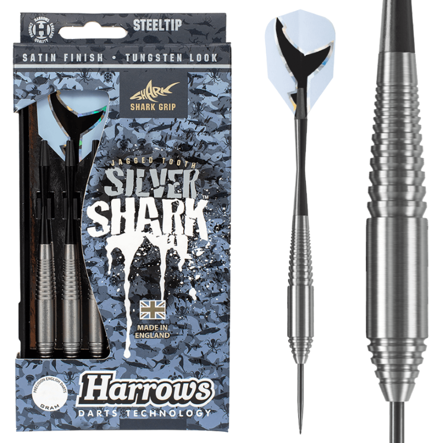 Harrows Silver Shark Tungsten Look - Darts Tikat