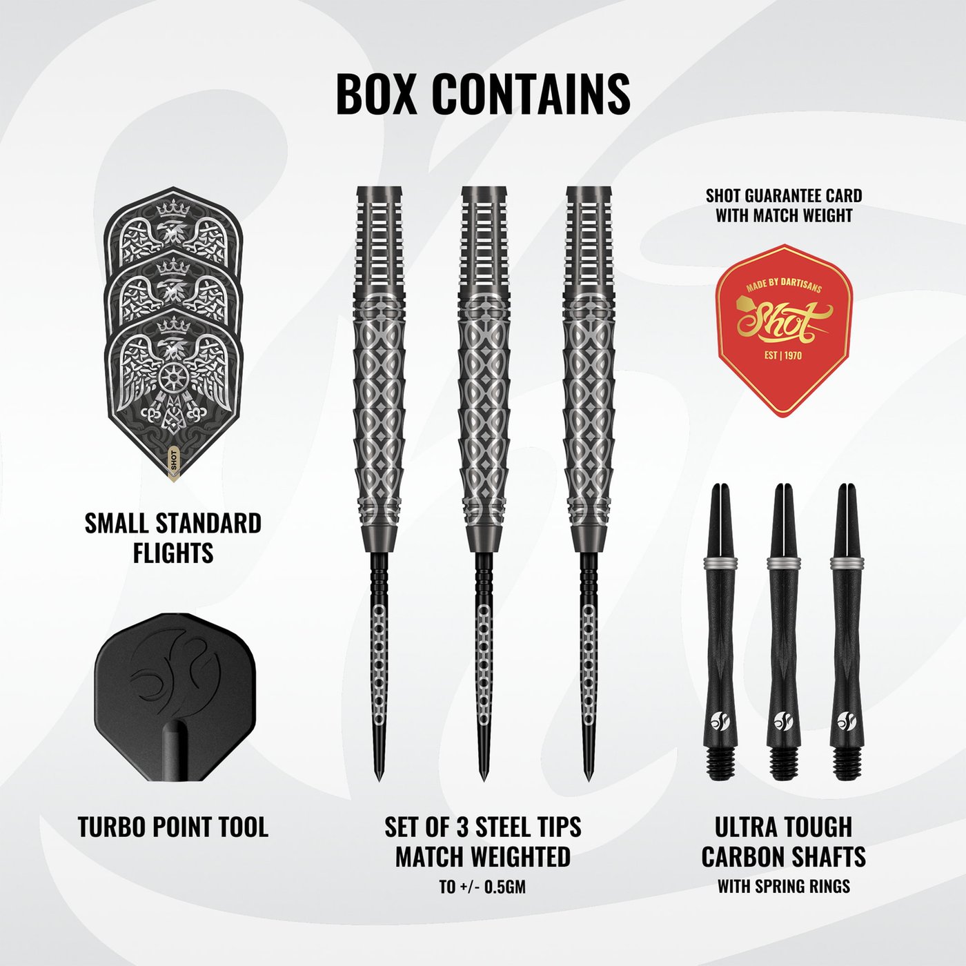 Shot Goths Wulfaz Turbo Point 90% - Steel Tip Darts - Dartshopper.com