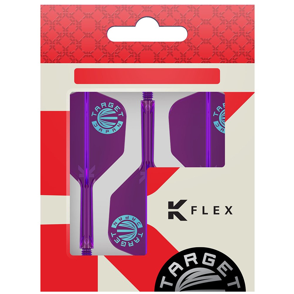Target Japan K-Flex Purple Logo NO6 Darts Flights - Dartshopper.com