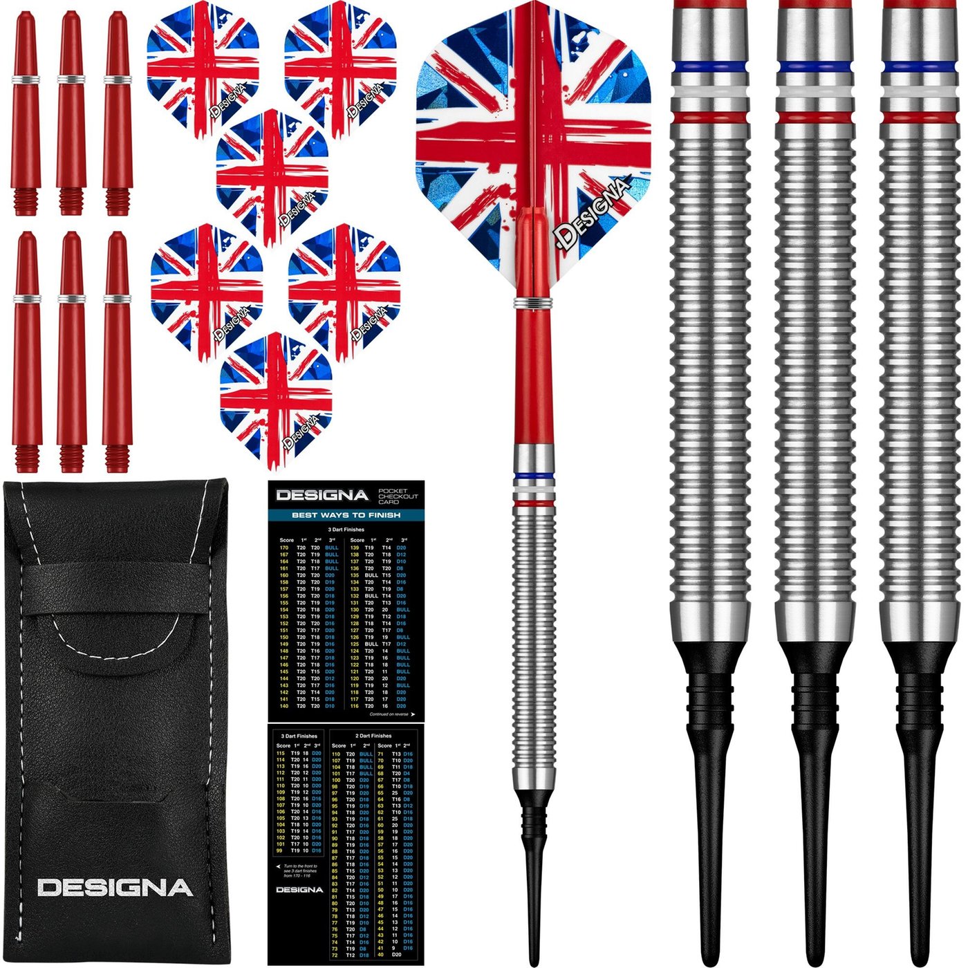 Patriot X Great Britain 90% Soft Tip Darts
