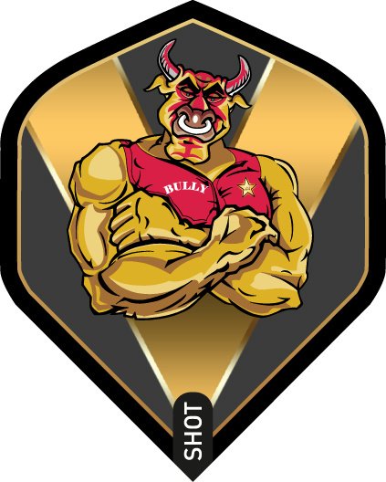Shot Michael Smith Bully Boy Gold Darts Flights