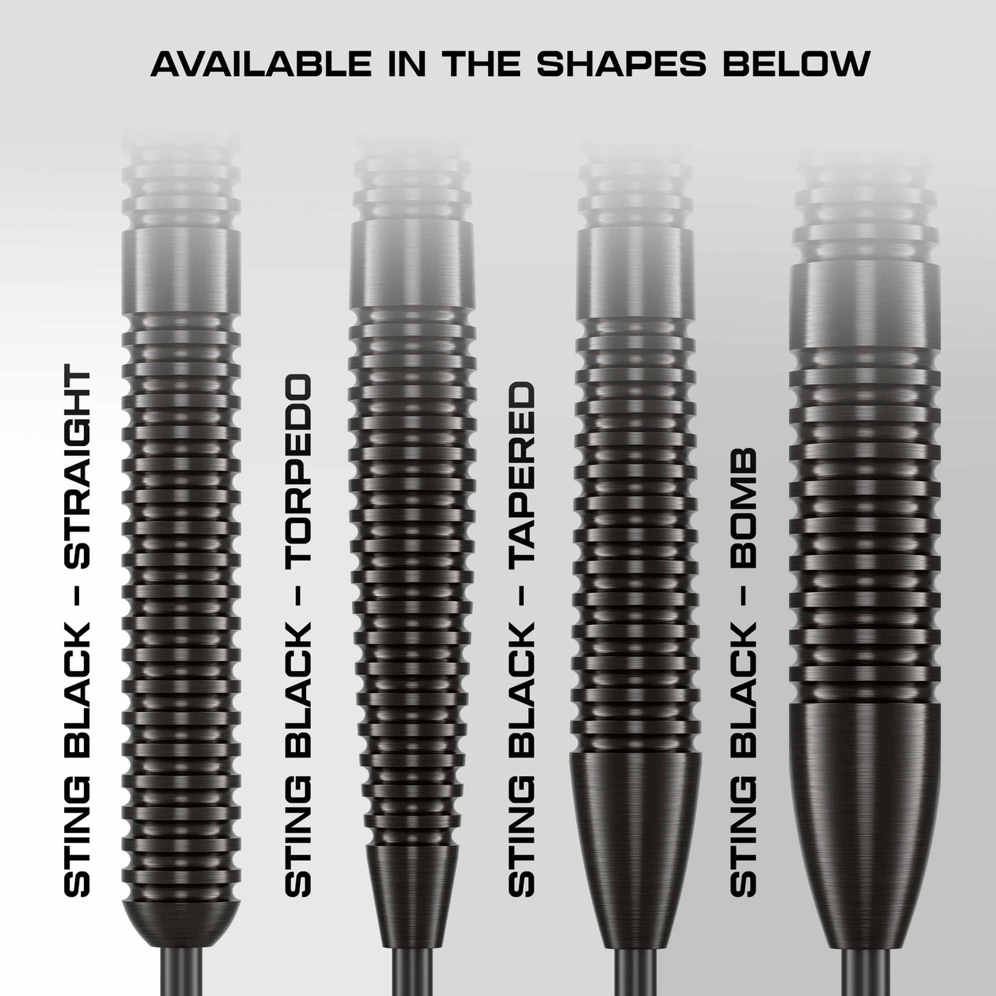 KOTO Sting Black Torpedo 90% - Steel Tip Darts - Dartshopper.com