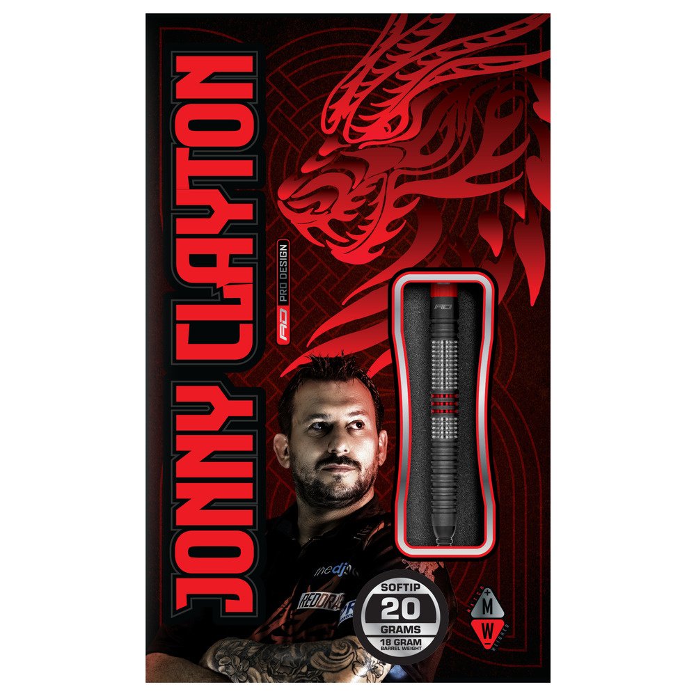 Red Dragon Jonny Clayton Hiraeth 90% Soft Tip Darts