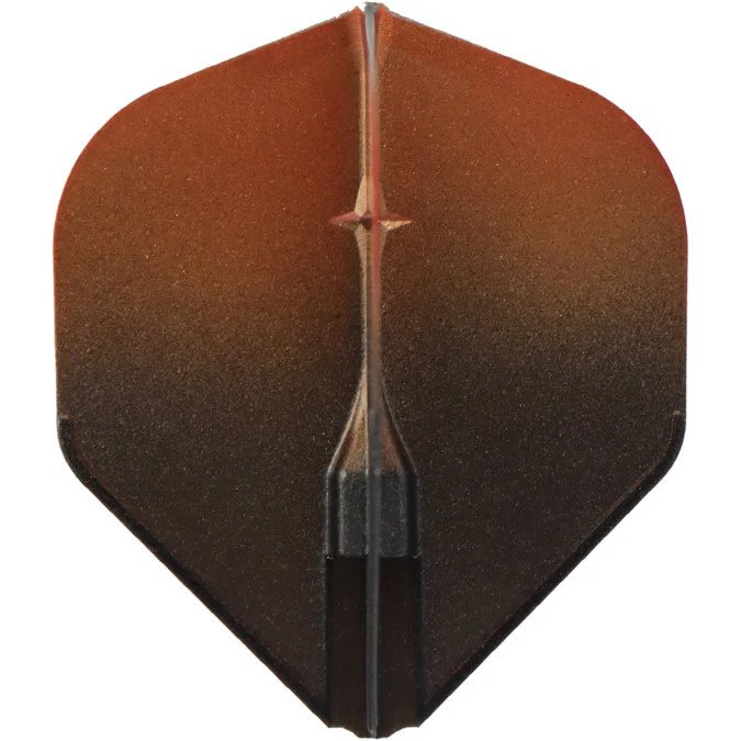 L-Style EZ L1 Standard 2-Tone Black Orange Darts Flights