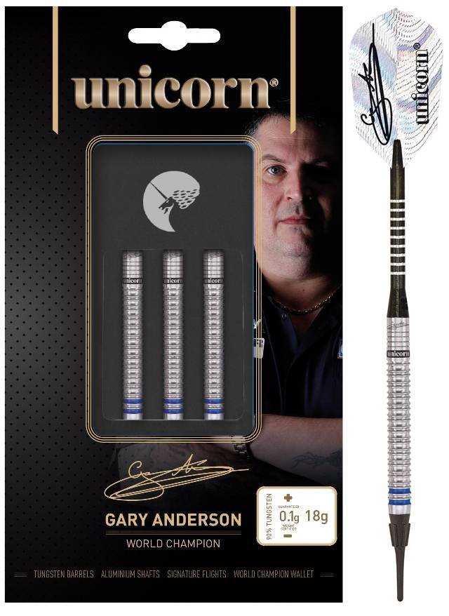 Unicorn Ultrafly Alette Per Freccette Gary Anderson Ghost – Forma AR1, Poliestere PET 75 Micron, Ultra Resistenti, Design Esclusivo - 2