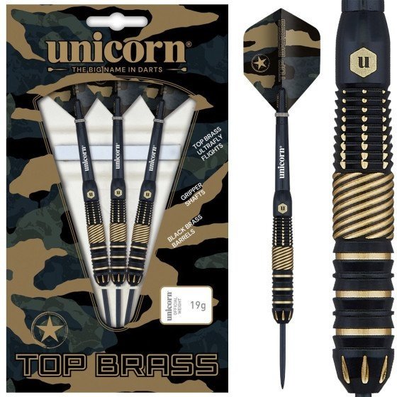 Dardos Unicorn Top 2 Brass Punta de Acero