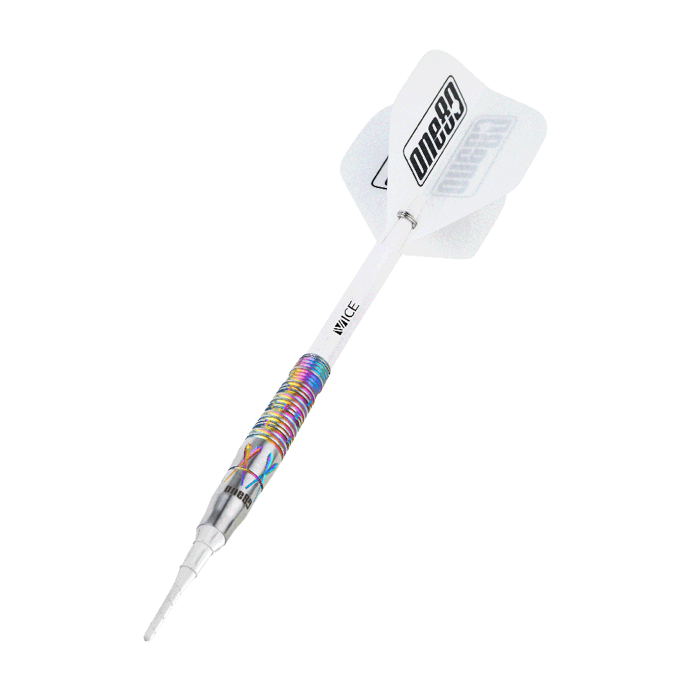 ONE80 Noriyuki Nakamura V4 Rainbow 90% Soft Tip Darts