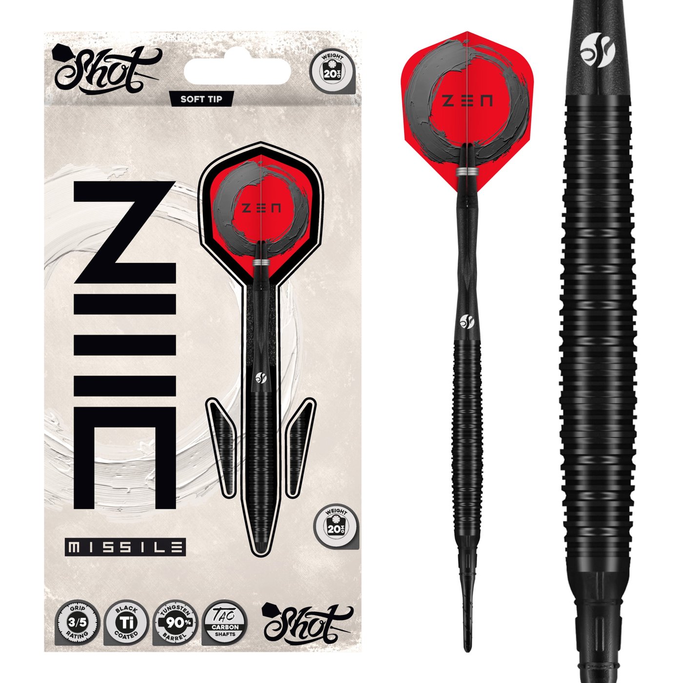 Shot Zen Missile 90% - Soft Tip Darts