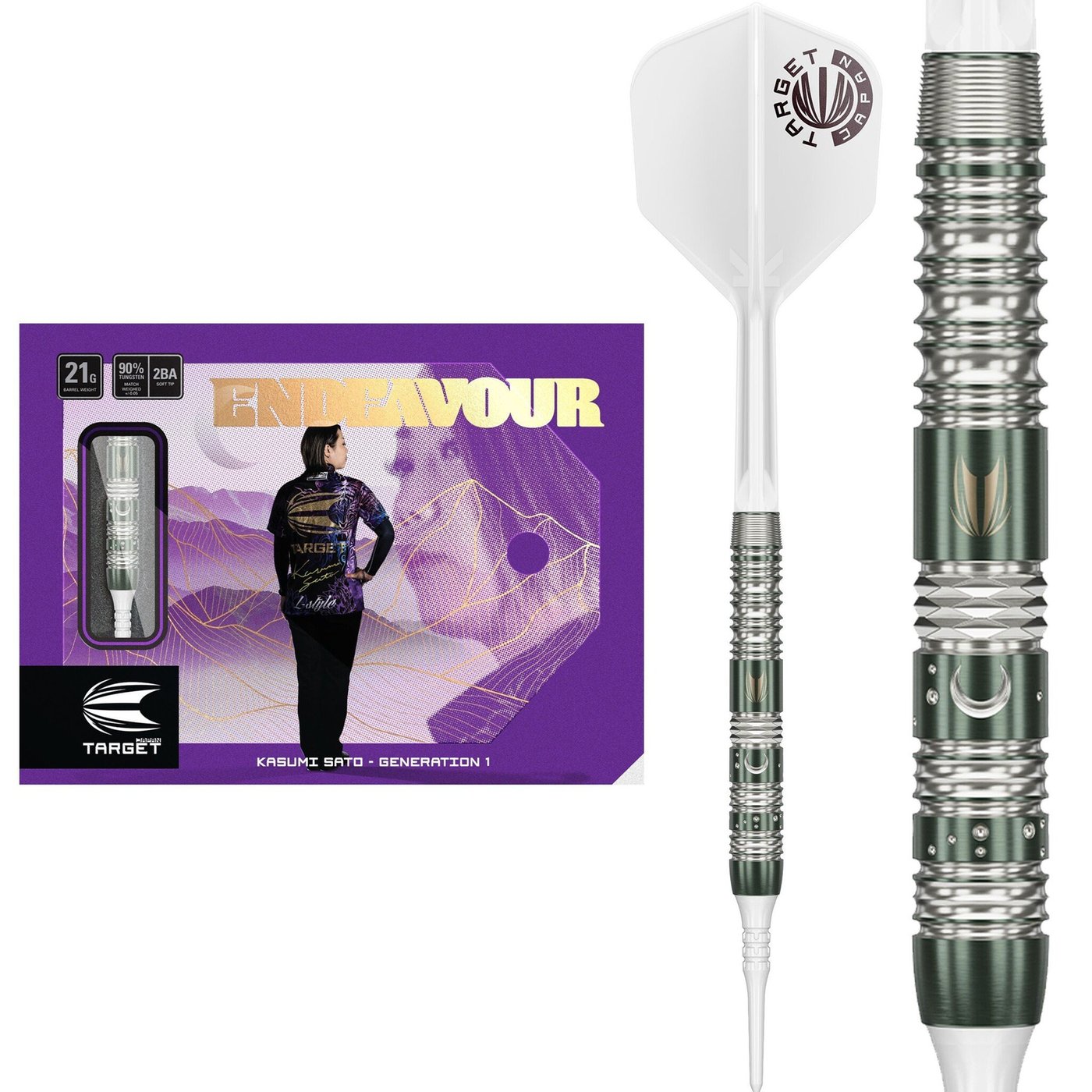 Target Japan Kasumi Sato Endeavour G1 Max 90% Soft Tip Darts