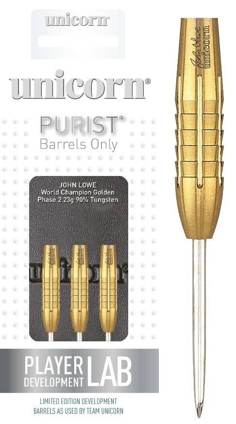 Unicorn Purist W.C. John Lowe Phase 2 Gold 90% Darts